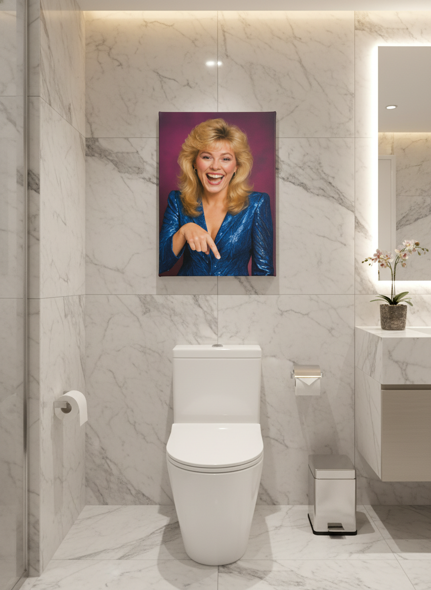 “The 80s Glam Giggle: That’s It?” Canvas Wrap