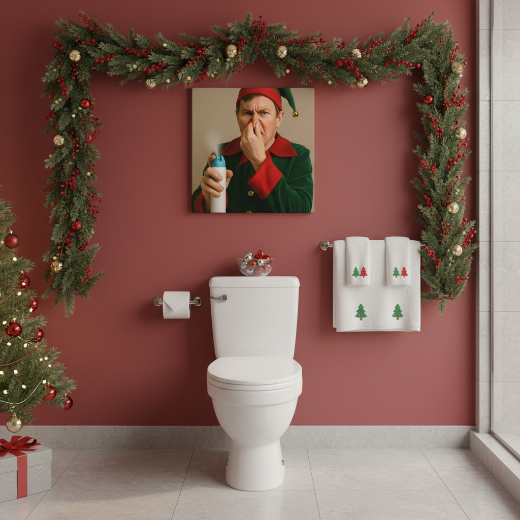 Santa's Helper Stinkface Canvas Wrap