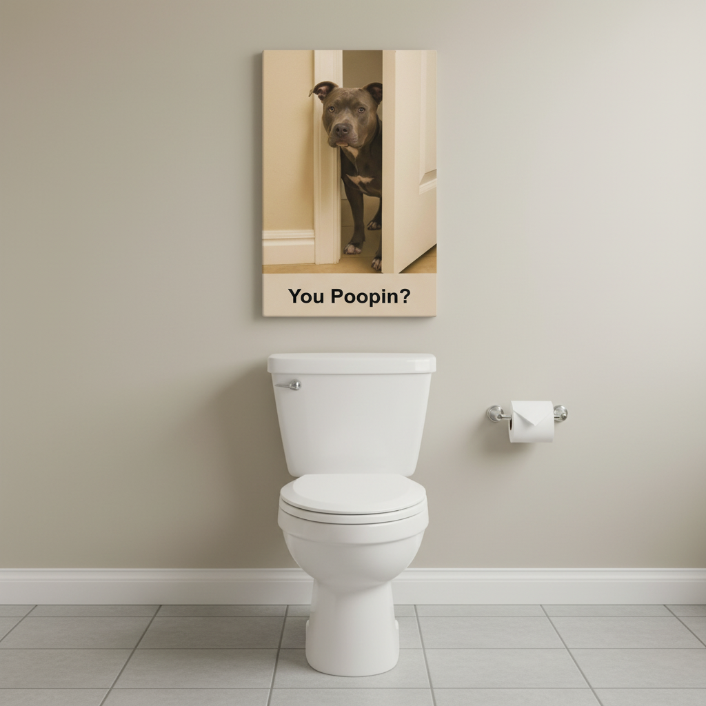 You Poopin Pit Bull