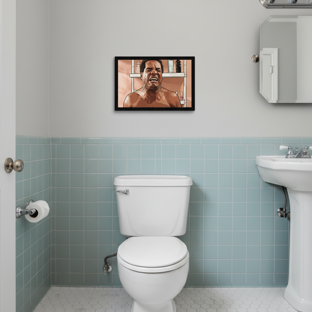 Friday Morning Strain Cartoon Canvas Wrap