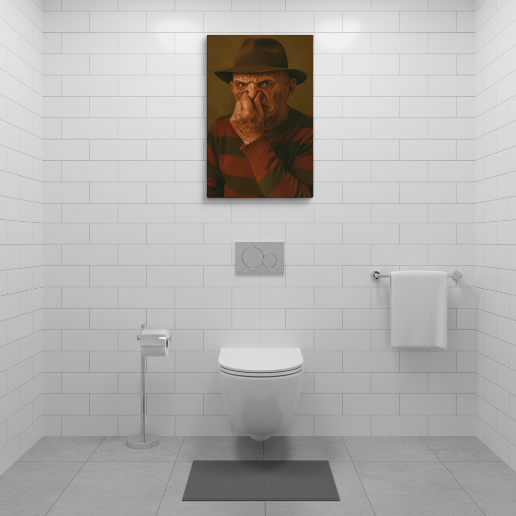 Stink Face Freddy Funny Halloween Canvas Wrap
