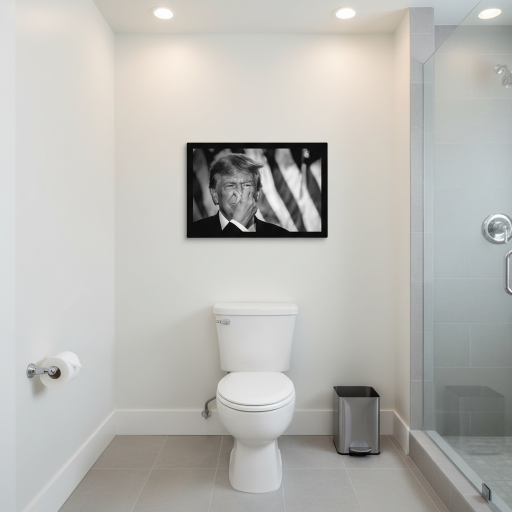 Donald Trump Stink Face Canvas Wrap