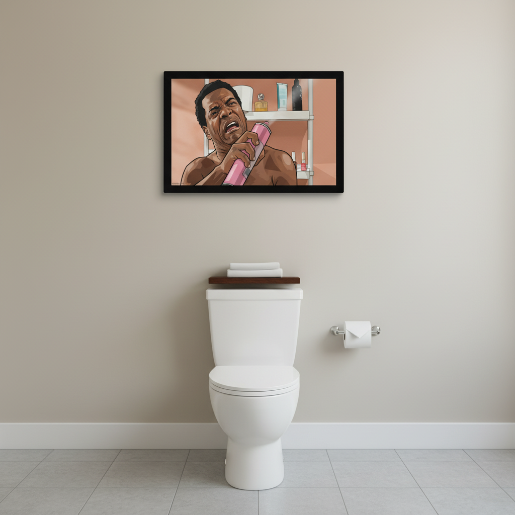 Friday Morning Air Freshener Cartoon Canvas Wrap