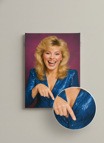“The 80s Glam Giggle: That’s It?” Canvas Wrap