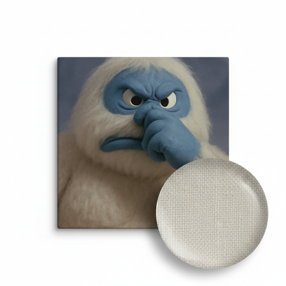 Amodamal Snowman Stink Face Canvas Wrap – Yeti or Not, It Stinks!