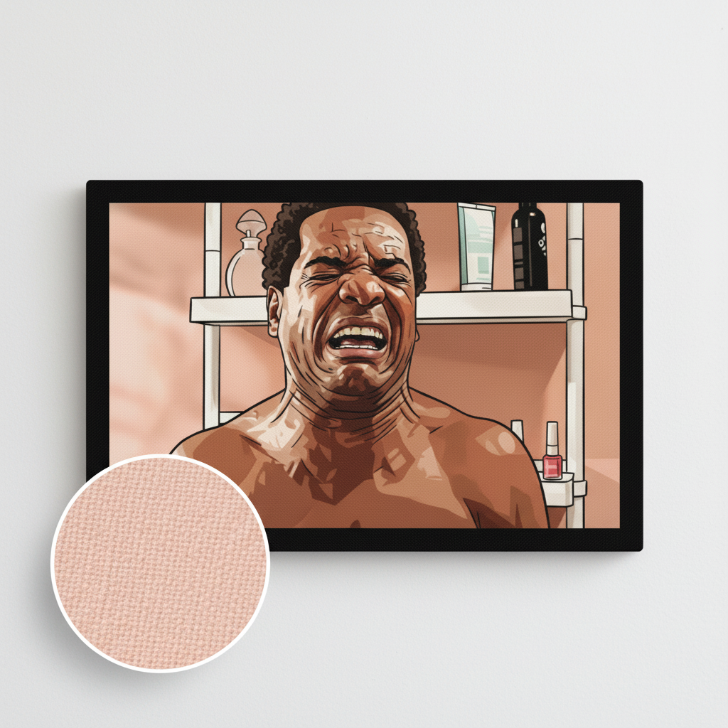 Friday Morning Strain Cartoon Canvas Wrap