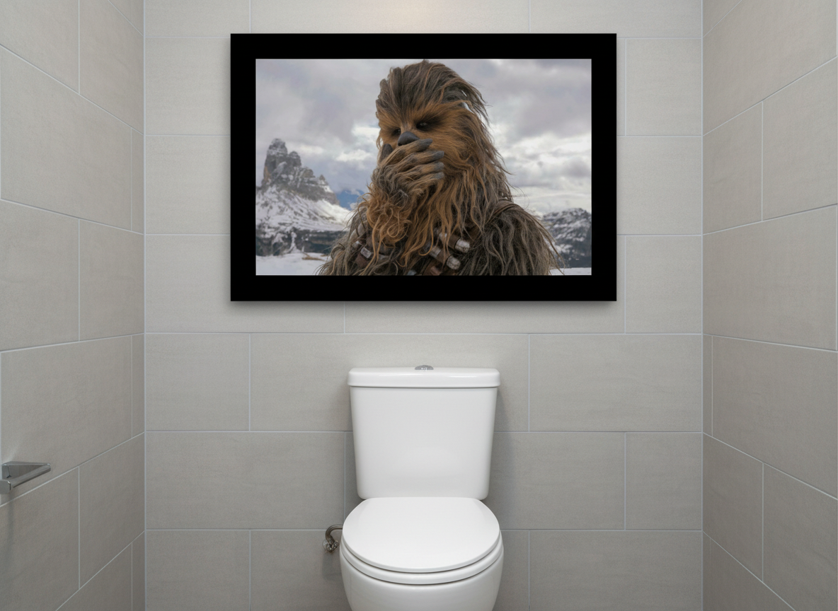 Chewbacca Stink Face Canvas Wrap