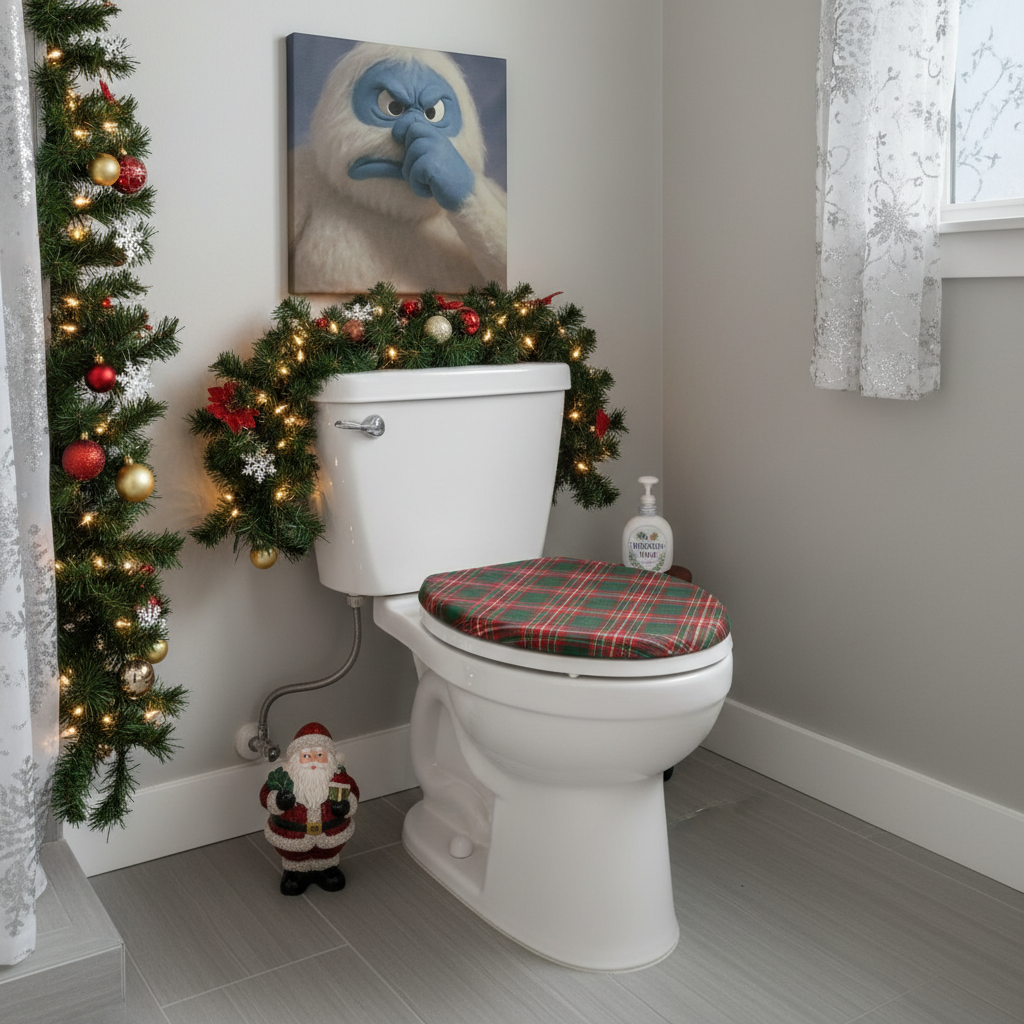 Amodamal Snowman Stink Face Canvas Wrap – Yeti or Not, It Stinks!