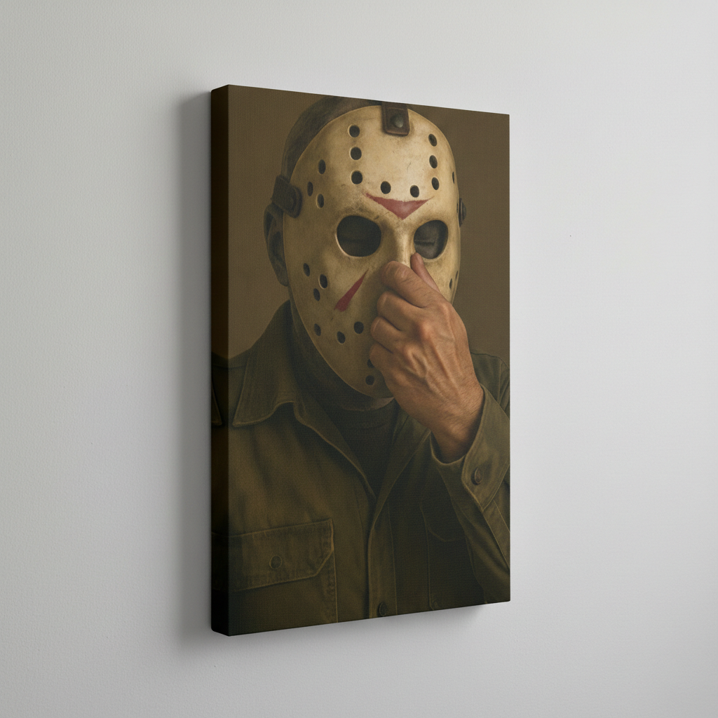 Jason Stink Face Canvas Wrap