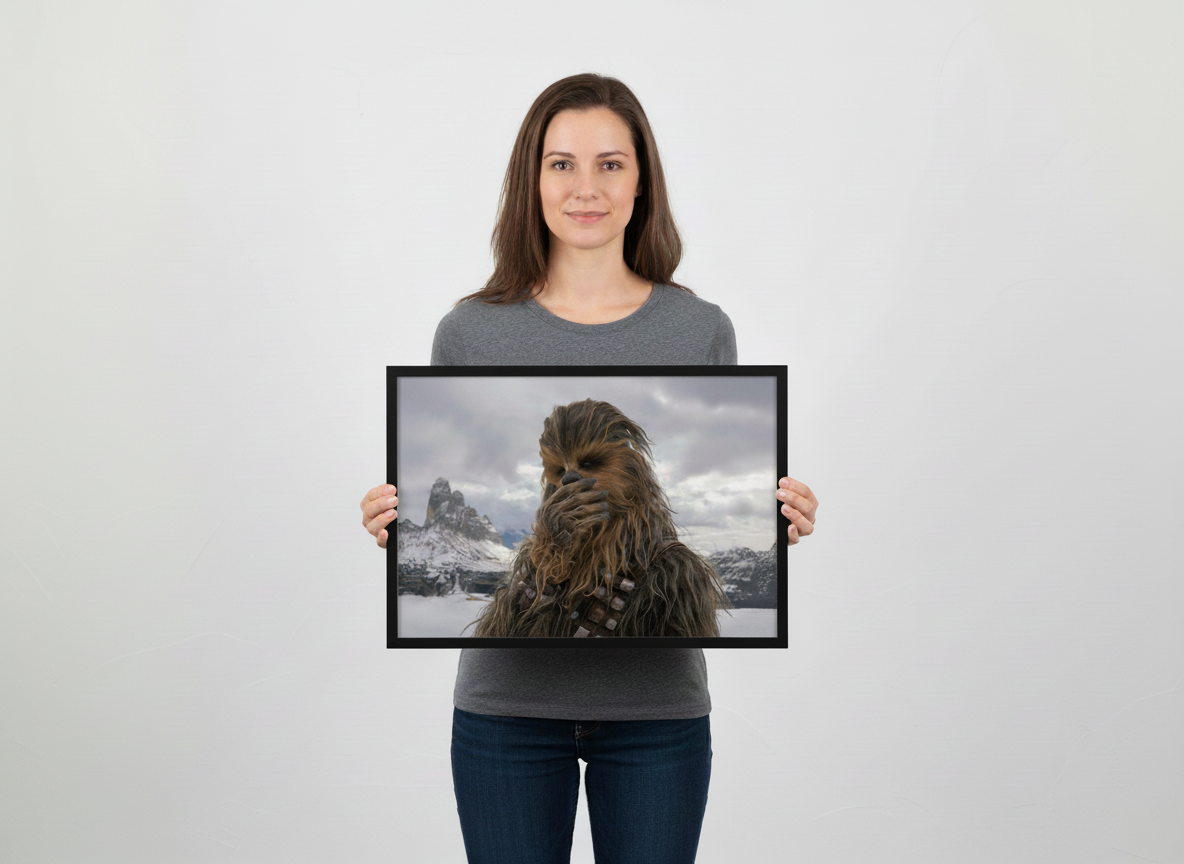 Chewbacca Stink Face Canvas Wrap