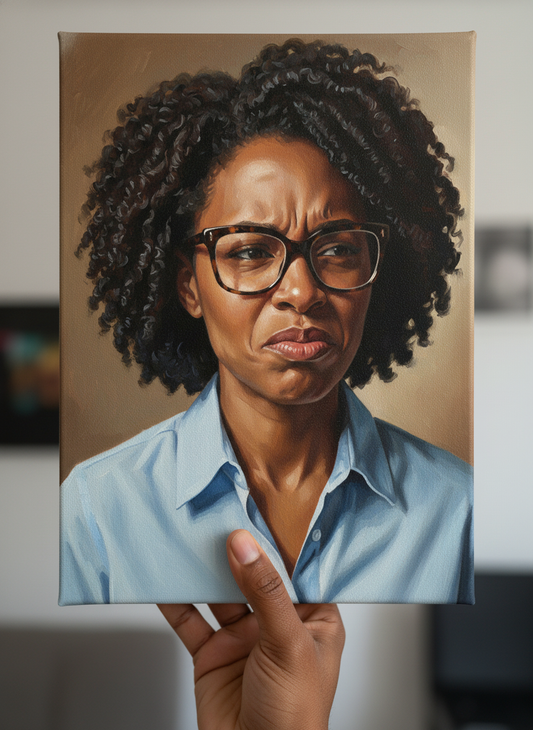 African American Lady Stink Face 2 – Sassy Bathroom Wall Art 3 Sizes to choose from.