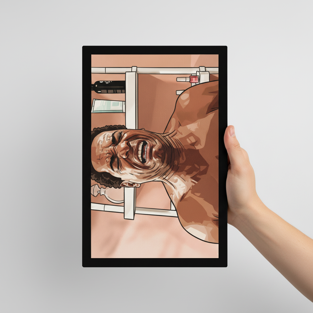 Friday Morning Strain Cartoon Canvas Wrap