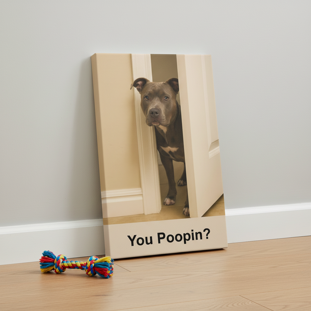 You Poopin Pit Bull