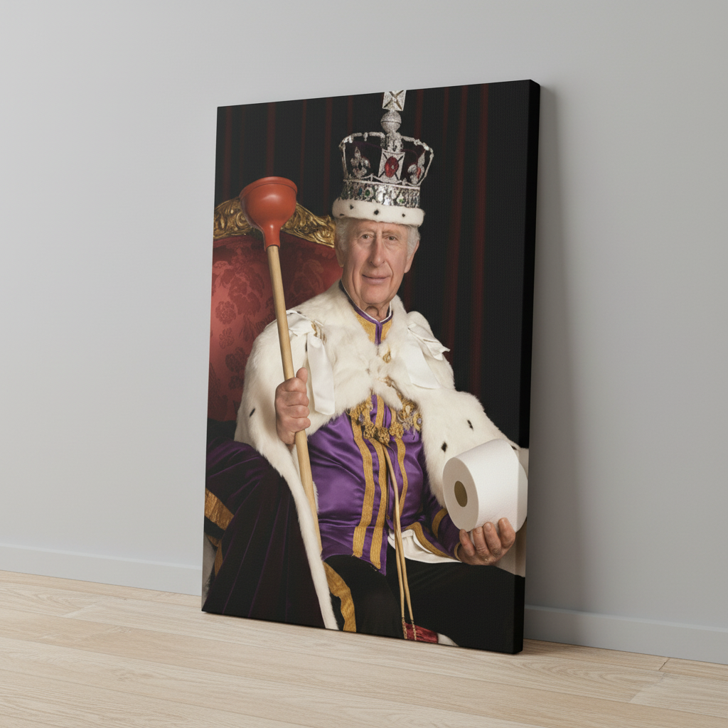 King Charles Offerings Canvas Wrap