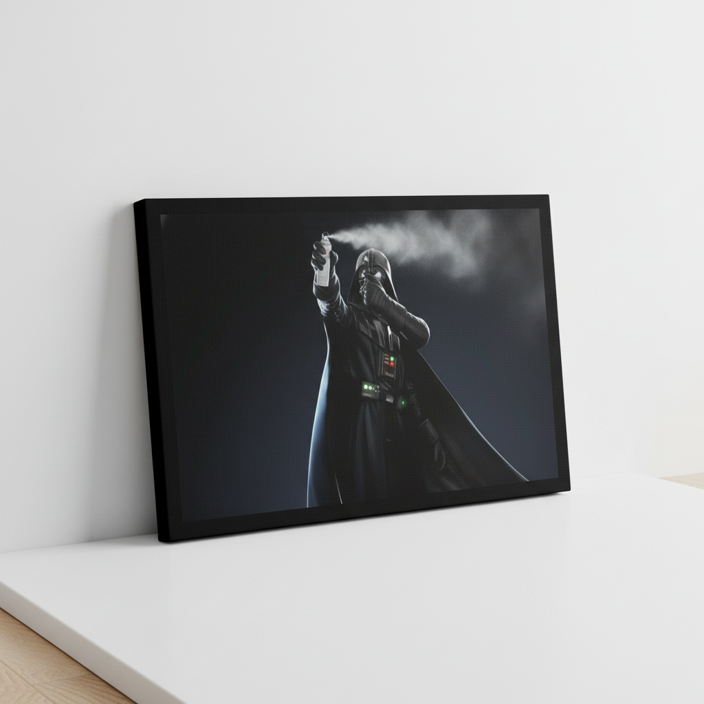 Darth Vader Stink Face Canvas Wrap