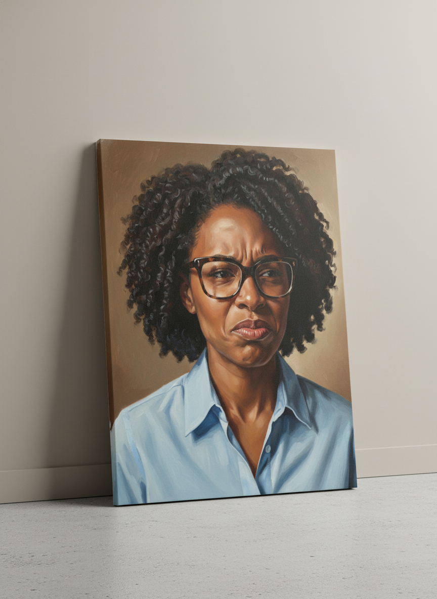 African American Lady Stink Face 2 – Sassy Bathroom Wall Art 3 Sizes to choose from.