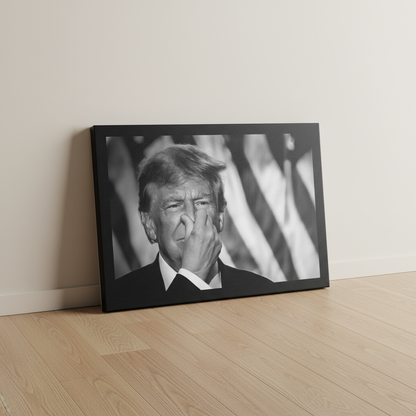 Donald Trump Stink Face Canvas Wrap