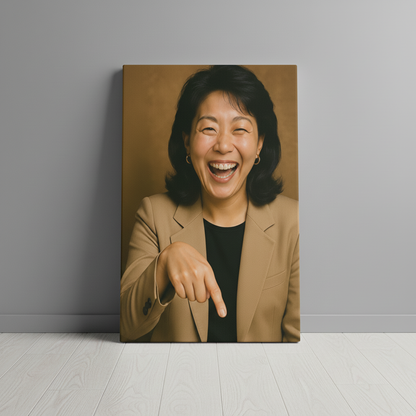 Pointing Lady 1 Canvas Wrap