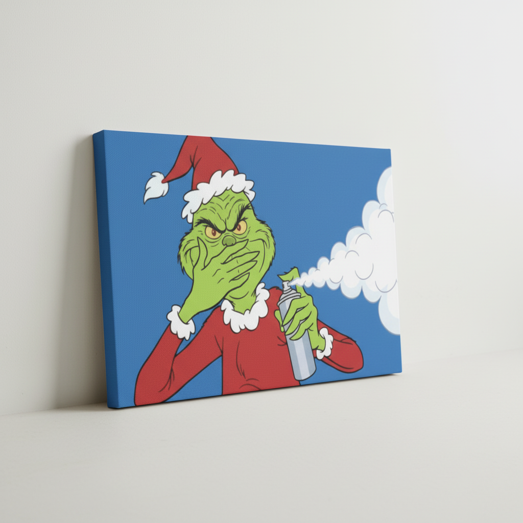 The Original Grinch Stink Face Canvas