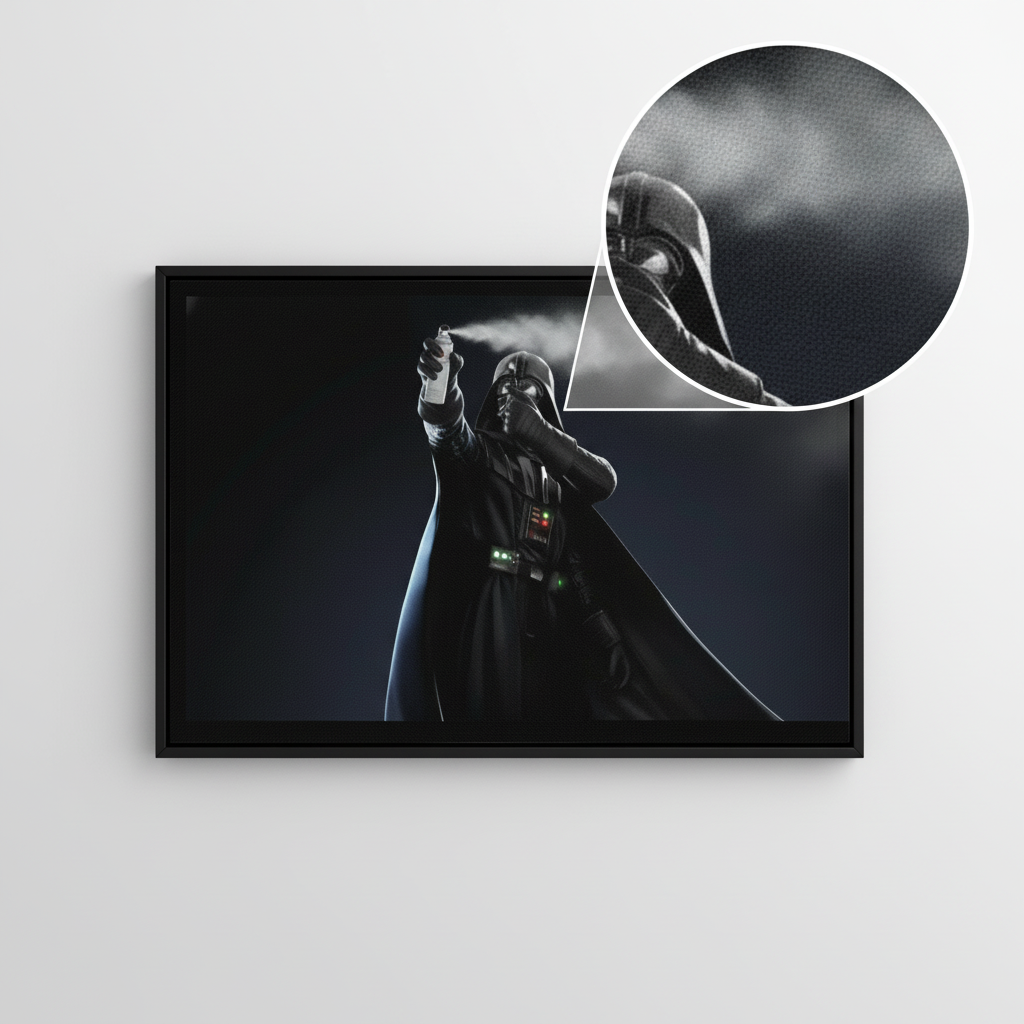 Darth Vader Stink Face Canvas Wrap