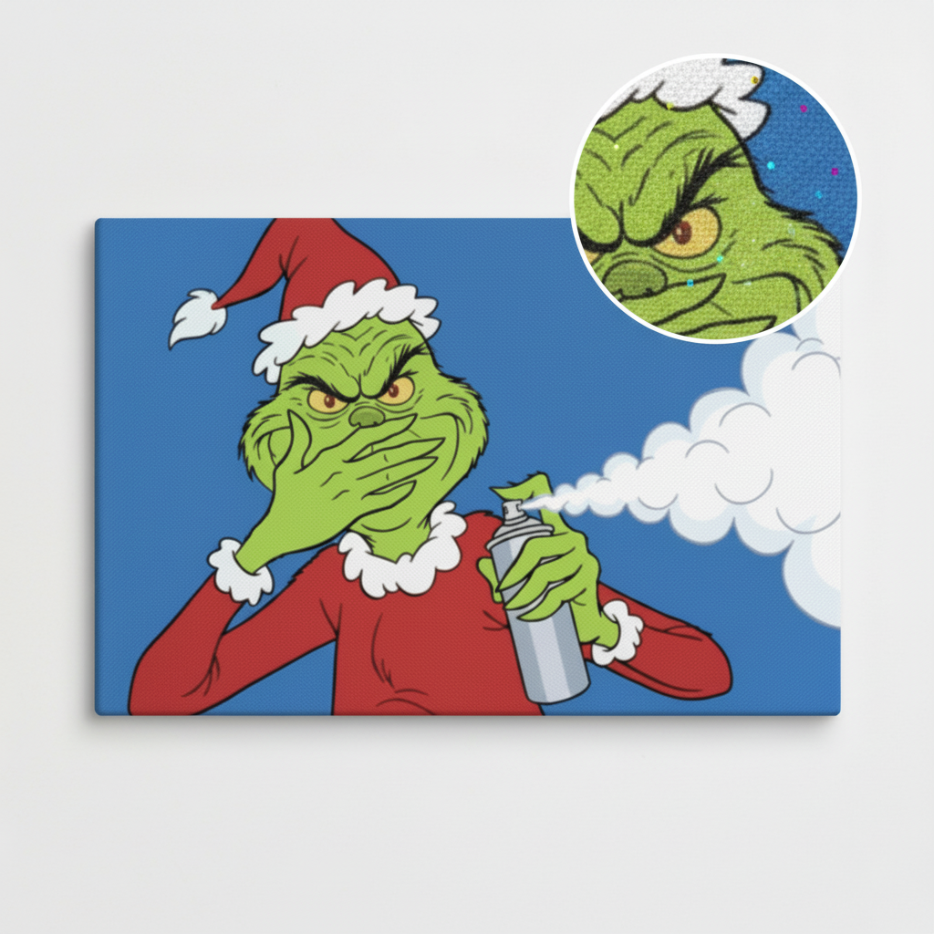 The Original Grinch Stink Face Canvas