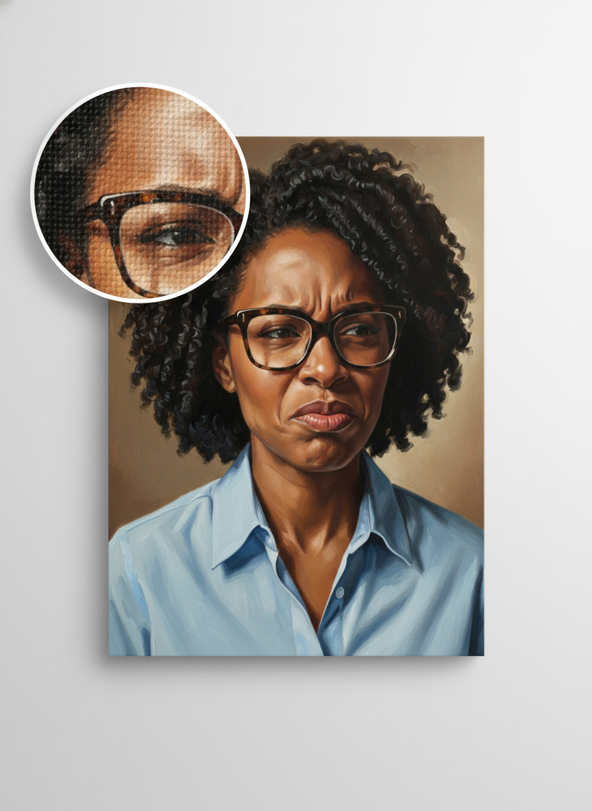 African American Lady Stink Face 2 – Sassy Bathroom Wall Art 3 Sizes to choose from.