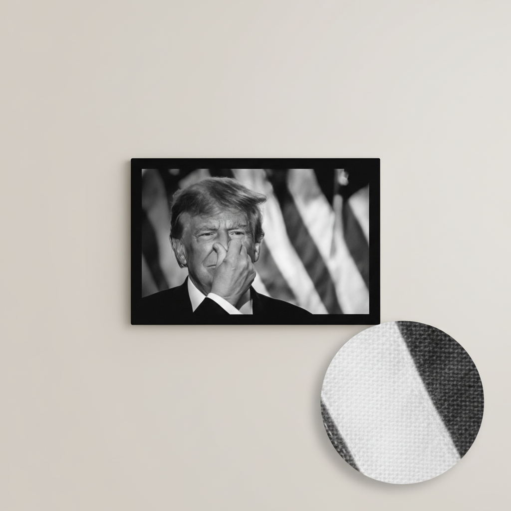 Donald Trump Stink Face Canvas Wrap
