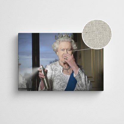 Queen Elizabeth Air Freshener Canvas Wrap